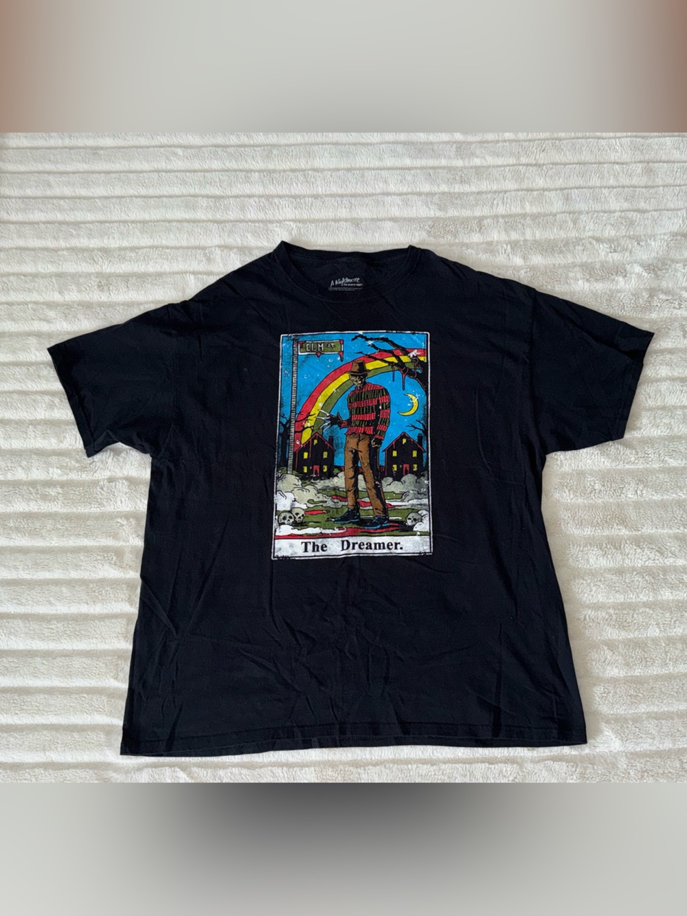 A Nightmare on Elm Street black short sleeve "The Dreamer" cotton T-shirt sz XL
